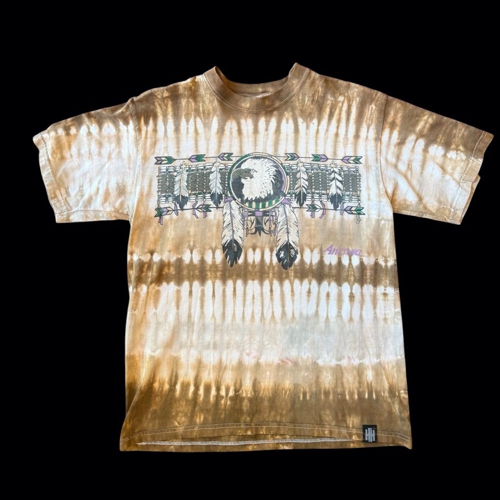 Haus of Hendo Hand Dyed Brown Tie-Dye Short Sleeve Tee